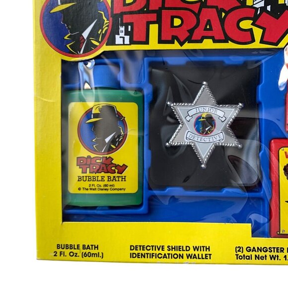 Dick Tracy Vintage Grimestoppers Bath Set Vintage New - Picture 3 of 9